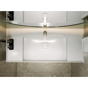 Умывальник Miraggio Soul 1200 Miramarble 8813394 (120x52 см, с крылом), Доступные размеры: 120 x 52, Цвет производителя: белый глянец, Технология производства: Miramarble, фото 3