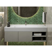Умывальник Miraggio Soul 1200 Miramarble 8813394 (120x52 см, с крылом), Доступные размеры: 120 x 52, Цвет производителя: белый глянец, Технология производства: Miramarble, фото 4
