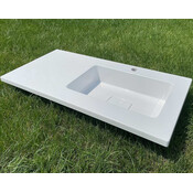 Умывальник Snail Ария R 166RA100 (100x50 см, с крылом), Доступные размеры: 100 x 50 R, Цвет производителя: белый глянец, фото 5