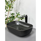 Раковина VBI Ravenna Black Matt VBI-011203 (45x32 см, чорна матова, чаша), Доступні розміри: 45 x 32, Колір виробника: чорний матовий, фото , изображение 2