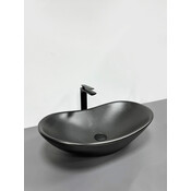 Раковина VBI Turin Black Matt VBI-011502 (62x36 см, чорна матова чаша), Доступні розміри: 62 x 36, Колір виробника: чорний матовий, фото , изображение 3