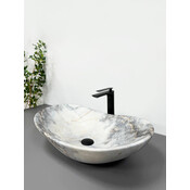 Раковина VBI Turin Granit Matt VBI-011503 (62x36 см, мармур матовий, чаша), Доступні розміри: 62 x 36, Колір виробника: мармур матовий, фото 