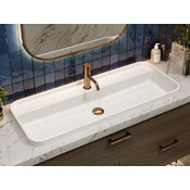 Умывальник Miraggio Ocean 1000 Miramarble 8813862 (100x40 см), Доступные размеры: 100 x 40, Цвет производителя: белый глянец, Технология производства: Miramarble, фото 2