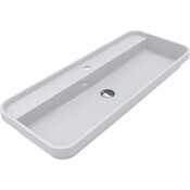 Умывальник Miraggio Ocean 1000 Miramarble 8813862 (100x40 см), Доступные размеры: 100 x 40, Цвет производителя: белый глянец, Технология производства: Miramarble, фото 