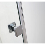 Душова кабіна Volle Benita Right 1017.114601R(4 коробки) (90x90 см, скло прозоре, профіль хром, з піддоном), фото , изображение 5