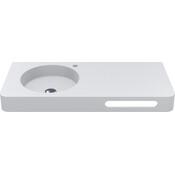 Умывальник-столешница Miraggio Loop 1000 L Mirasoft 8813978 (100x45 см, белый матовый, с крылом), Доступные размеры: 100 x 45 L, Цвет производителя: белый матовый, Технология производства: Mirasoft Technology, фото 2