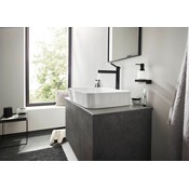Змішувач для умивальника Hansgrohe Finoris Black Matt 76070670 (чорний матовий, високий, з донним клапаном), Колір виробника: чорний матовий, фото , изображение 2