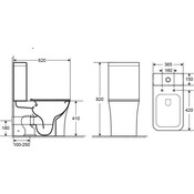 Безободковый унитаз-компакт Imprese Karlov Rimless c06207603 (с сиденьем), фото 2