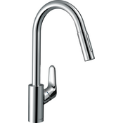 Смеситель для кухни Hansgrohe Focus 31815000 (хром, с выдвижной лейкой), Цвет производителя: хром, фото 