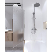 Штора на ванну Qtap Standard Chrome STDCRM407513APL (75x130 см, скло матове, профіль хром), Доступні розміри: 75 x 130, Колір виробника: хром, фото , изображение 3