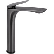 Смеситель для умывальника Qtap Vlasta New Gunmetal Black QTVLA269GMB45653 (черный металлик, высокий), Цвет производителя: черный металлик, фото 