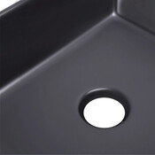 Умивальник Qtap Tern Black Matt QT172074MBMBN47300 (49x38 см, чорний матовий, з донним клапаном), Доступні розміри: 49 x 38, Колір виробника: чорний матовий, фото , изображение 4