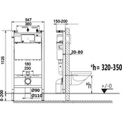 Инсталляция для унитаза 3 в 1 Roca Active A89P11001B (с клавишей смыва и креплением к стене), фото 2