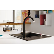 Смеситель для кухни Ferro Lugio Black Matt BLG4BL (черный матовый), фото 3