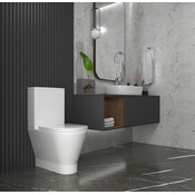 Безободковый унитаз-компакт Koller Pool Twist 1878550199+1050680199 (TW-0610-RC-C+TW-0610-RC-T+KP-6001, с сиденьем и гибкой подводкой), фото 2