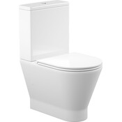 Безободковый унитаз-компакт Koller Pool Twist 1878550199+1050680199 (TW-0610-RC-C+TW-0610-RC-T+KP-6001, с сиденьем и гибкой подводкой), фото 4