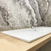Умывальник VBI Ferrara 120 White Glossy VBI-018031 (120x46 см, белый глянцевый, с крылом), Доступные размеры: 120 x 46, Цвет производителя: белый глянец, фото 5