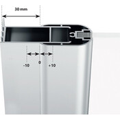 Душевая кабина Ravak Chrome CRV1-80+CPS-100 (1QV40U01Z1SET80CPS100, 80x100 см, стекло прозрачное, профиль сатин), Доступные размеры: 80 x 100, Цвет производителя: прозрачное стекло, отделка сатин, фото 6