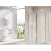 Душевая кабина Ravak Chrome CRV2-120+CPS-100 (1QVG0C00Z1SET120CPS100, 120х100 см, стекло прозрачное, профиль хром), Доступные размеры: 120 x 100, Цвет производителя: прозрачное стекло, отделка хром, фото 