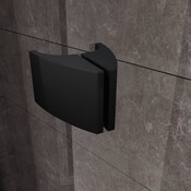 Душевая кабина Ravak Pivot PDOP2-100+PPS-90 (03GA0300Z1SET100PPS90, 100х90 см, стекло прозрачное, профиль черный), Доступные размеры: 100 x 90, Цвет производителя: прозрачное стекло, отделка черная, фото 3