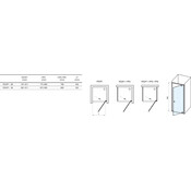 Душевая кабина Ravak Pivot PDOP1-90+PPS-90+PPS-90 (03G70300Z1SET902XPPS90, 90х90 см, стекло прозрачное, профиль черный), Доступные размеры: 90 x 90, Цвет производителя: прозрачное стекло, отделка черная, фото 6