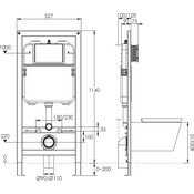 Инсталляция для унитаза Volle Master Ola 2130.000200 (с прокладкой и креплением к стене), фото 3