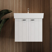 Тумба з раковиною Devit Flow White Matt 484060W (60 см, біла матова, підвісна), Доступні розміри: 60, Колір виробника: білий матовий, фото , изображение 3