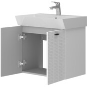 Тумба з раковиною Devit Flow White Matt 484060W (60 см, біла матова, підвісна), Доступні розміри: 60, Колір виробника: білий матовий, фото , изображение 6