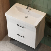 Тумба з раковиною Devit Urbanis White Matt 454060W (60 см, біла матова, підвісна), Доступні розміри: 60, Колір виробника: білий матовий, фото , изображение 2