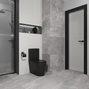 Безободковый унитаз-компакт Koller Pool Grace Black Matt 1808560699 (черный матовый, воронкообразный, с сиденьем), Цвет производителя: черный матовый, фото 2