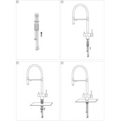 Смеситель для кухни Perla Oceli PSS5101 (хром/черный матовый, с гибким изливом и подключением питьевой воды), фото 4