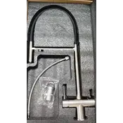 Смеситель для кухни Perla Oceli PSS5101 (хром/черный матовый, с гибким изливом и подключением питьевой воды), фото 3