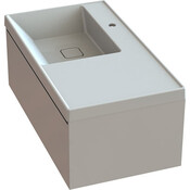 Тумба Snail Петрос з умивальником Snail Тукан 890KD1370A100 (90 см, біла глянсова, підвісна), фото , изображение 6
