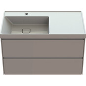 Тумба Snail Олівія з умивальником Snail Тукан 890KD2500A100 (90 см, біла глянсова, підвісна), фото , изображение 5