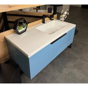 Тумба Snail Емілі з умивальником Snail Арія 1000KMF500LA100 (100 см, біла глянсова, ліва, підвісна), Доступні розміри: 100 x 50 L, фото , изображение 6