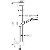 Душевой гарнитур Hansgrohe Pulsify Select S 3jet EcoSmart Relaxation Black Matt 24161670 (черный матовый), Цвет производителя: черный матовый, фото 5