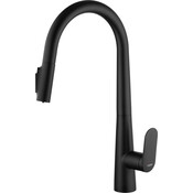 Смеситель для кухни Kroner Element 211569-3801 (черный матовый, с выдвижной лейкой и подключением питьевой воды), Цвет производителя: черный матовый, фото 3