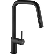 Смеситель для кухни Kroner Element 296569B-3801 (черный матовый, с выдвижной лейкой и подключением питьевой воды), Цвет производителя: черный матовый, фото 