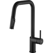 Смеситель для кухни Kroner Element 296569B-3801 (черный матовый, с выдвижной лейкой и подключением питьевой воды), Цвет производителя: черный матовый, фото 3