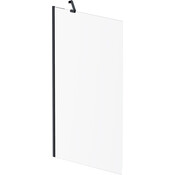Шторка на борт ванни Am.Pm Gem W90UBS-080-140BT (80x140 см, прозоре скло, профіль чорний матовий), Колір виробника: прозоре скло, обробка чорна матова, фото 