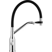 Смеситель для кухни Kroner KRP K&uuml;che C03816BLK (хром/черный, с гибким изливом и подключением питьевой воды), фото 5