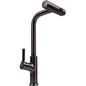 Смеситель для кухни Valeso PVD TH37 (SP000044386, черный глянцевый, c выдвижной каскадной лейкой), Цвет производителя: черный глянец, фото 2
