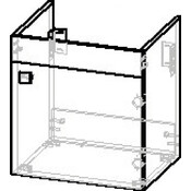 Тумба RJ Atlas с умывальником RJ Jenor RJFU005-10GR (RZJ510, 50 см, серая глянцевая, подвесная), Доступные размеры: 50 x 54, Цвет производителя: серый глянец, фото 4