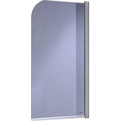 Шторка на борт ванни Eger 599-22GR (80x130 см, скло тоноване, профіль хром), Колір виробника: тоноване скло, обробка хром, фото 