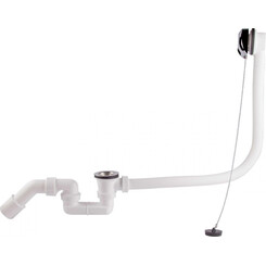 Сифон для ванни з пробкою Sanit 35.038.00.S000, фото 