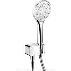 Лейка для душа Kludi Freshline 678700500 (однорежимная, с шлангом и держателем), фото 