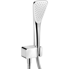 Лейка для душа Kludi Fizz 676709100 (однорежимная, с шлангом и держателем), фото 