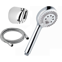 Лейка для душа Kludi Logo 680300500 (трехрежимная, с шлангом и держателем), фото 