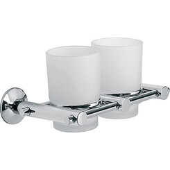 Склянка для зубних щіток Ferro Lago Chrome A04 (настінна, подвійна), фото 