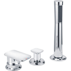 Змішувач на борт ванни Kludi E2 494260575 (на три отвори), фото 